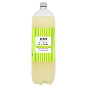 Tesco No Added Sugar Cloudy Lemonade 2L Bottle