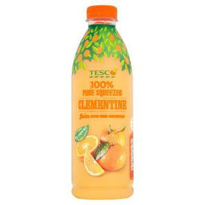 Tesco 100% Pure Not From Concentrate Squeezed Juice Clementine 1L