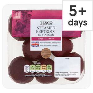 Tesco Steamed Beetroot In Vinegar 300G