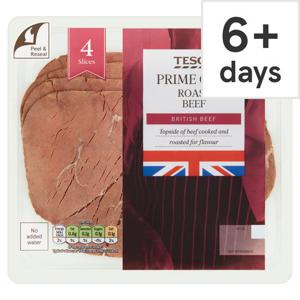 Tesco 4 Roast Beef Slices 100G