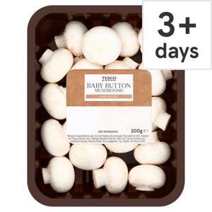 Tesco Baby Button Mushrooms 200G