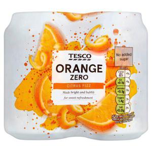 Tesco Orange Zero 4X330ml