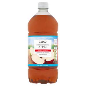 Tesco Double Strength Apple Squash No Added Sugar 1.5L