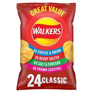 Walkers Classic Variety Multipack Crisps 24 X 25G