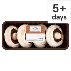 Tesco Large Flat Mushrooms 250G