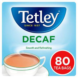 Tetley Decaffeinated 80 Teabags 250G