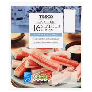 Tesco 16 Seafood Sticks 250G