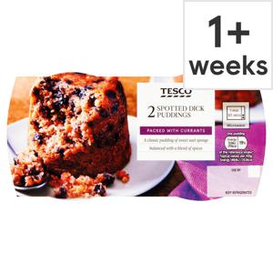 Tesco Spotted Dick Puddings 210G