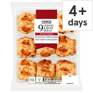 Tesco 9 Cheese & Bean Rolls 270G