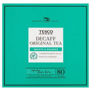 Tesco Decaffeinated 80 Teabags 250G