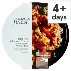 Tesco Finest Thai Red Chicken Curry & Coconut Jasmine Rice 440G