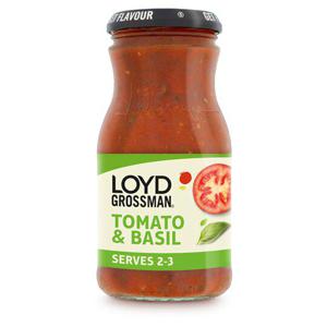 Loyd Grossman Tomato & Basil Pasta Sauce 350G