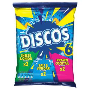 Discos Assorted Crisps 6X25.5G