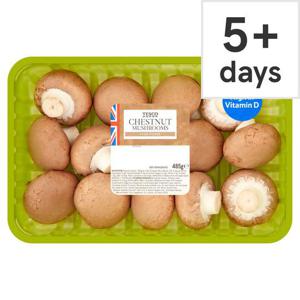 Tesco Family Pack Chestnut Mushroom 485G