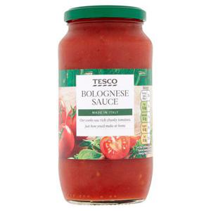 Tesco Bolognese Pasta Sauce Jar 500G