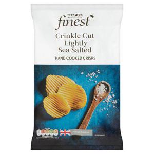 Tesco Finest Lightly Sea Salted Crinkle Cut Crisps 150G