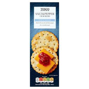 Tesco Salt & Pepper Cracker 185G