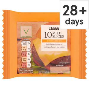 Tesco 10 Mild Cheese Slices 200G