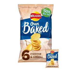 Walkers Baked Cheese & Onion 6X25g