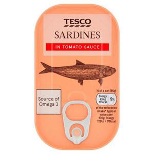 Tesco Sardines In Tomato Sauce 120G