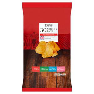 Tesco Variety Crisps 30X25g