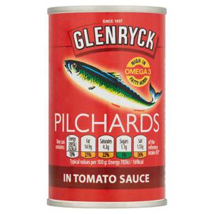 Glenryck Pilchards In Tomato Sauce 155G