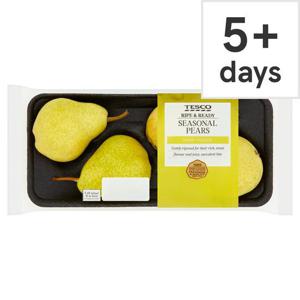 Tesco Ready To Eat Seasonal Pears 4Pack 550G