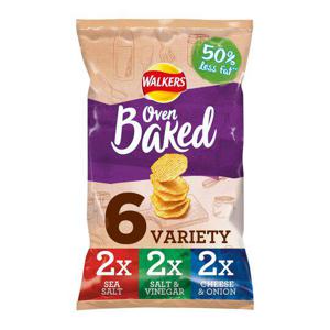 Walkers Baked Variety Crisps 6X25g