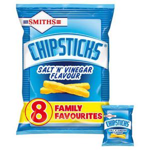 Smith's Chipsticks Salt & Vinegar 8 Pack