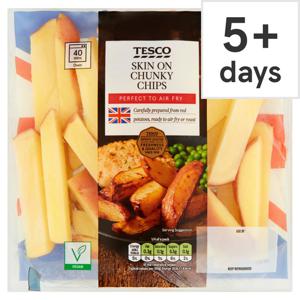 Tesco Skin On Chunky Chips 500G