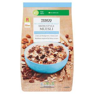 Tesco No Added Sugar Swiss Style Muesli 1Kg