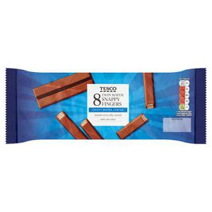 Tesco Milk Chocolate Biscuit Break 8 Pack 172G