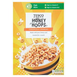 Tesco Honey Hoops 375G