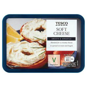 Tesco Soft Cheese Plain Full Fat 200G