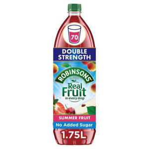 Robinsons Concentrate Summerfruits Squash Double No Added Sugar 1.75L