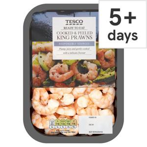 Tesco Cooked & Peeled King Prawns 150G