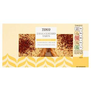 Tesco Fresh Egg Custard Tarts 2 Pack