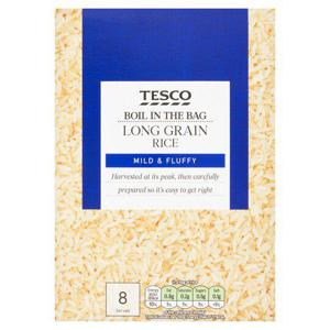 Tesco Easy Cook Boil In Bag Rice 4 X 125G