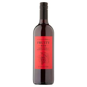 Tesco Fruity Red Wine 75Cl