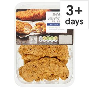 Tesco Southern Fried Breaded Chicken Mini Fillets 305G