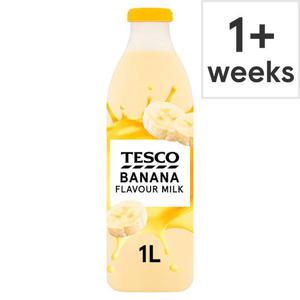 Tesco Banana Flavour Milk 1 Litre