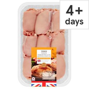 Tesco British Chicken Thigh Fillets 1Kg