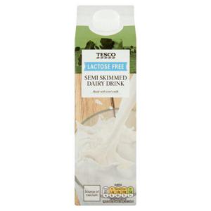 Tesco Lactose Free Semi Skimmed Milk 1 Litre