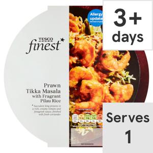 Tesco Finest King Prw Tikka Masala & Rice 450G