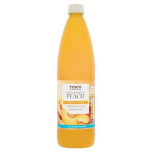 Tesco Fruit & Barley No Added Sugar Peach 1Litre