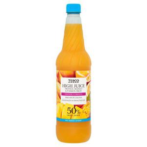 Tesco No Added Sugar Hi Juice Orange/Mango & Passion Fruit 1Ltr