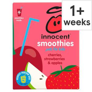 Innocent Kids Smoothie Cherries Strawberries 4X150ml