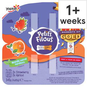 Petits Filous Apricot & Strawberry Fromage Frais 4X85g