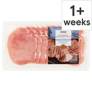 Tesco Unsmoked Bacon Medallions 300G