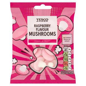 Tesco Raspberry Mushrooms 75G